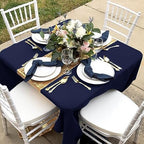 Fitable 6 Pack Navy Square Tablecloths 70x70 Inch for 2-4 Ft Tables - Image 7
