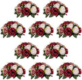 NUPTIO Artificial Flower Centrepieces for Tables: Fake Rose Balls, 10 Pcs by Nuptio