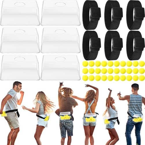 Vinsot 6 Sets Baby Shower Games Twerking Shaking Balls with Belts,Yellow by Vinsot