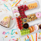 13.8" Extra Large Acrylic Letter Charcuterie Board Box, Reusable Fillable Letter Cake Candy Dish Display Serving Tray for Birthday Anniversary Party Decoration (E) - Image 5