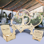 Personalized Wedding Guest Book Alternative, Guest Book Frame with Hearts for Wedding Reception, Wedding Sign Frame, Baby Shower Guest Book, 50-100 Hearts by AngryEggBoy