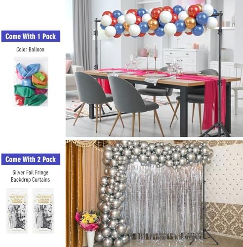 Backdrop Stand Kit - 6 Widths, 10x7.5ft Adjustable Background Stand for Parties & Studio Photography - Image 4