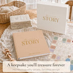 Baby Memory Book from Pregnancy to Age 5, Baby Book Keepsake, Neutral Toast - Image 2