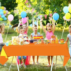 Whaline 16 Pcs Fall Plastic Tablecloth Pink Orange Rectangle Table Cover 4 Colors Waterproof Table Cloth for Autumn Thanksgiving Decoration Supplies, 54 x 108 Inch - Image 4