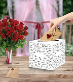 SietDESEO 10 Pcs White Card Box with Slot Money Gift Card Box Holder for Party Wedding Reception Birthday Graduation Bridal Shower Baby Shower Diaper Raffle Box - Image 4