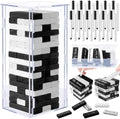 Junkin 79 Pcs Wedding Guest Book Alternative, Black and White Wooden Blocks by Junkin