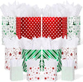 Humyoun 24 Pack Christmas Paper Gift Bags Bulk Assorted Sizes, Bright by Humyoun