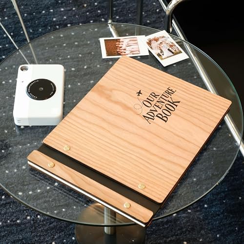 BlacKnife Wooden Photo Album Guest Book - Rustic Adventure Book for Wedding, Baby Shower, Anniversary, Polaroid Pictures & Memories (30 Pages) - Image 6