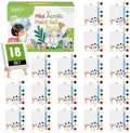 ESRICH 18 Set Mini Acrylic Paint Kit, Mini Stretched Canvas with Easel by ESRICH