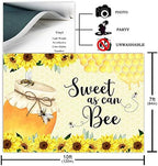 Avezano Sweet As Can Bee Baby Shower Backdrop Honeycomb Bee Baby Shower Decorations Photography Background Bumble Bee Shower Bee-Day Party Photoshoot (10x7ft) - Image 2