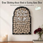 Personalized Wedding Guest Book Alternative, Gothic Tombstone Frame - Image 3