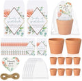 Ctosree 24 Sets Appreciation Gifts Thank You for All You Do Seed Packets Flowerpot Thanks Tags Organza Bags for Coworker Staff Employee Nurse Appreciation Gifts by Ctosree