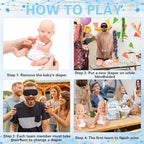 RoundFunny 33 Pcs Baby Shower Diaper Changing Game Supplies, Cute Bear - Image 5