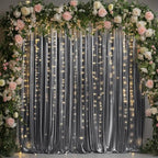 10ftx10ft Black Silver Glitter Sequin Backdrop Curtain for Parties, Wrinkle Free Sparking Backdrop Drapes, 2 Panels 5x10ft Shimmer Photo Back Drop Cloth for Wedding Birthday Photography - Image 4