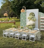 Silly Goose Arch Backdrop Cover for Baby Shower 8FT Green Stretchy Arched Cover 1st Baby Birthday Party Decorations - Image 6
