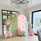 Strawberry Theme Arch Cover Chiara Backdrops Pink Stretchy Arched Stands Covers for Girls Baby Shower Birthday Wedding Decoration(Only Cover) - Image 3