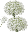 Babys Breath Artificial Flowers, 50 pcs White Flowers Artificial Real Touch Faux Flowers Bouquet Look Real Fake Flowers for Wedding Party Home Garden Tables Centerpieces Office Arrangements Decoration by HyeFloraartificialflowers