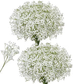 Babys Breath Artificial Flowers, 50 pcs White Flowers Artificial Real Touch Faux Flowers Bouquet Look Real Fake Flowers for Wedding Party Home Garden Tables Centerpieces Office Arrangements Decoration by HyeFloraartificialflowers