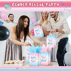 Tinlade 30 Set Gender Reveal Party Gift Bags with Tissue Paper Baby Shower Party Gender Reveal Paper Bags with Handles - Image 6