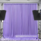 Lavender Backdrop Curtains 4 Panels - Wrinkle-Free Polyester Photography Drapes for Baby Shower & Party Background Backdrop Stand - 16 X10FT - Image 3