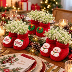 18 PCS Christmas Baby Shower Decorations, Table Decor, Wearable Booties - Image 3
