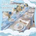 MTLEE 24 Pcs Baby Shower Candle Party Favors for Guests Blue Footprints Scented Candles with Bow Gift Box Ribbon Cute Feet Shaped Return Gifts Keepsakes for Baby Shower Gender Reveal Party Supplies - Image 4