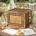 Personalized Wooden Card Box for Wedding, Bridal Shower, Engagement Party by OurWarm