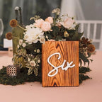 24 Pcs White Acrylic Cursive Wedding Table Numbers 1-24 - Image 3