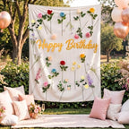 26 Pcs Happy Birthday Floral Backdrop Arch Baby Shower - Image 5