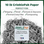 10 LB USA Made crinkle paper filler | Paper Shred Filler for Shipping packages, Gift Wrap, Great packing paper for gift basket filling, Birthdays, Weddings, and Anniversaries | Gray - Image 6
