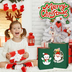 BagDream Medium Gift Bags with Handles 8x4.25x10.5 Forest Green 100Ct Bulk - Image 6