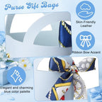 Kacctyen 30pcs Samll Purse Gift Bags PU Leather Purse Party Favors, Blue - Image 4