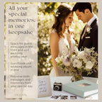 Premium Scrapbook Album with Window and Writing Space – 60 Pages holds 200 Photos of Different Sizes – Wedding, Baby, Travel & Family Memories – 11.4" x 8.6" - Powder Blue - Image 3