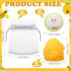 50 Set Honey Baptism Soap Baby Shower Party Favors, Bee Themed Gift - Image 2