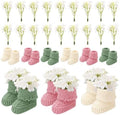 Wesiti Baby Shower Booties Centerpiece,Pink,Sage Gree,White by Unteilti