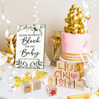 Tatuo 75 Pcs Baby Shower Party Block Games Sign to Decorate,Greenery - Image 7