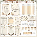 Funnymoom 426 Pcs Baby Shower Games Set Coffee Theme, 8 Activities - Image 3