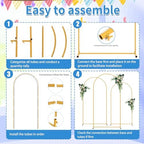 7.2FT Metal Arch Backdrop Stand, Decorative Backdrop Arch Stand - Image 5