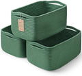 3 Pack Storage Baskets for Organizing, 13.7×9.5×6.3", Green by MaxuniTechLife