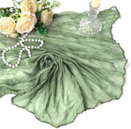 12 Pack 35 x 120 Inch Sage Green Table Runner Cheesecloth - Image 7