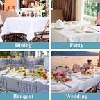 VidaFete Classic Series 6 Pack 60x120inch White Rectangle Tablecloth - Image 6