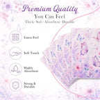 Butterfly Floral Linen Feel Pocket Napkins for Wedding Birthday Party Decor - Image 4