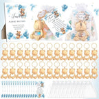 50 Set Bear Bottle Opener Baby Shower Party Favors Bulk,Blue by Sacubee