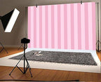 Leyiyi 9x6ft Photography Background Striped Backdrop Happy Birthday Party Vertical Horizontal Stripes Icecream Girl Vlogger Summer Banquet Baby Shower Blog Make-up Photo Portrait Vinyl Studio Prop - Image 2