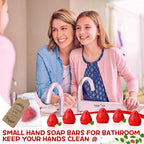 Loopeer 48 Set Strawberry Baby Shower Soaps with Cards Bags, Red - Image 5