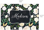 Andaz Press Custom Personalized Disposable Paper Placemats, 12 x 18 Inch, Set of 25, Custom White and Green Floral, Tableware, Dining, Table Setting for Wedding, Bridal Shower, Baby Shower, Holiday - Image 3