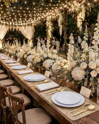 PULOTE 150PCS Gold Plastic Silverware Disposable - Heavy Duty Gold Plastic Cutlery - Gold Plastic Utensils Set Include 50 Knives,50 Forks,50 Spoons for Party&Wedding - Image 4