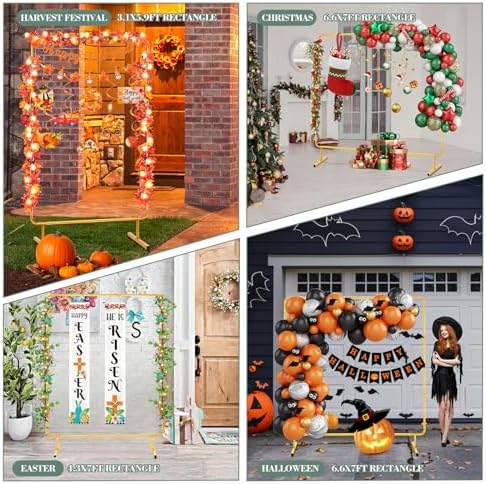WellSign 6.6FTx6.6FT Wedding Balloon Arch Backdrop Stand Adjustable - Image 7
