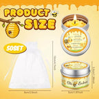 MTLEE 24 Sets Bee Baby Shower Party Favors Candles,Bee Tealight Candles - Image 4