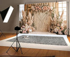 10x8 ft Bohemian Pampas Grass Flower Backdrop Retro Boho Flowers Window Photography Background Bridal Shower Anniversary Birthday Baby Shower Decoration - Image 4